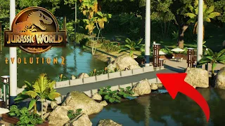 How to make BRIDGES in Jurassic World Evolution 2 | NO MODS