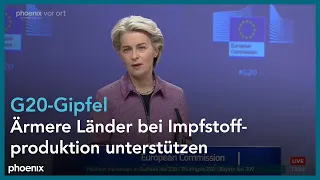 Ursula von der Leyen zum G20- und Klimagipfel am 28.10.21