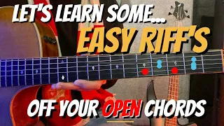 Play EASY Riffs Off of Open Chords to Look & Sound Cool