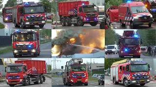 [GRIP 2 Peloton Inzet] Enorme Brand bij distributiecentrum Vice Versa aan de Kanaalstraat in Oss