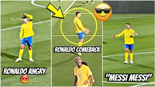 😳Ronaldo did Simeone's comeback celebration after Messi chants by Al Shabab fans