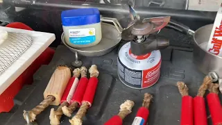 DIY wind proof fire starter