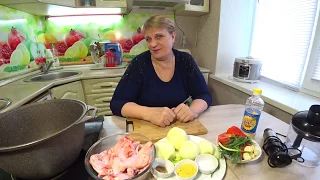 Быстрый УЖИН /КУРИНЫЕ КРЫЛЬЯ в луковом СОУСЕ// ДВА ГАРНИРА//