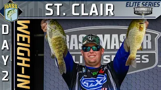 Weigh-in: Day 2 of Bassmaster Elite at Lake St. Clair