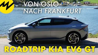 1400 km Roadtrip mit dem E-Auto | Im Kia EV6 GT von Oslo nach Frankfurt | Motorvision
