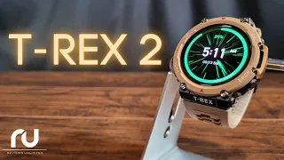 T-Rex 2 Amazfit - Multi Band GPS - Long Battery Life - Unboxing - Desert Khaki