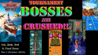 Tournament BOSSES are Crushed! 1945 Air Force: Airplane Games, Top Boss Gaming Video #bossfight