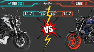 Honda Cb 125 R VS YAMAHA MT 125 | Comparison | Mileage | Top Speed | Price | Bike Informer