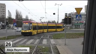 Tramwaje Warszawa 2022 Linia 26