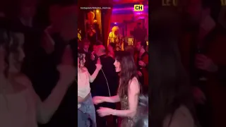 Dancing queen Anne Hathaway at the after party for the Valentino Haute Couture Paris Fashion Week