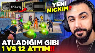 AYLAR SONRA NİCKİMİ DEĞİŞTİRİP ONE MAN SQUAD GİRDİM!! EFSANE 1 VS 12!! | PUBG MOBILE