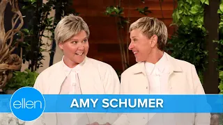 Amy Schumer Dresses Like Ellen and Explains Her Husband's Superpower