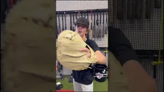 Breaking in a New SSK Catchers Glove with 100+ mph Gas! | The Bullpen Training