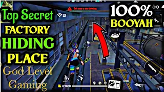 FREE FIRE FACTORY HIDDEN PLACES|TOP 15 HIDING PLACES IN FACTORY-RANK PUSHING TIPS AND TRICKS By- GLG