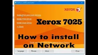 Xerox WorkCentre 5325/5330/5335/B7025/B7030/B7035  ! How To install on Network