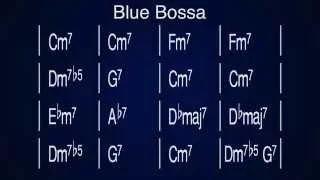 Blue Bossa Backing Track For Bass