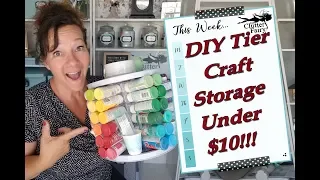 DIY Tier Craft Storage