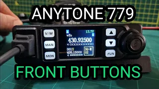 ANYTONE 779UV - FRONT PANEL BUTTONS