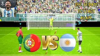 Portugal vs Argentina - Penalty Shootout - Ronaldo vs Messi - The debate is Start Again 🔥