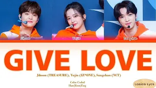 Jihoon, Yujin, Sungchan (MC Special Stage) - Give Love (AKMU) (Color Coded Lyrics Han/Rom/Eng/가사)