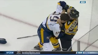 Roman Josi vs Brad Marchand Dec 7, 2015