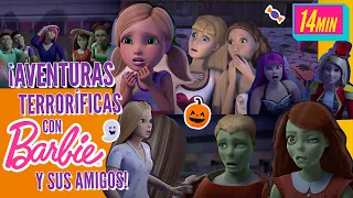 ¡ESPELUZNANTE MARATÓN DE HALLOWEEN CON BARBIE! 👻🎃🧡 | Barbie En Español Latino