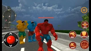 Monster Hero Robot Superhero Crime City Battle | Red Hulk Vs Monster Vs Robot - Android GamePlay