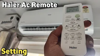 Haier ac remote functions