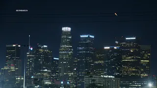 Starlink Launch Visible Over Downtown Los Angeles