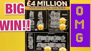 🤩OMG! 🤩BIGGEST WIN YET! 🤩11 x £10 🌟4 MILLION SCRATCHCARD! 🤩