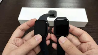 Распаковка Apple Watch 5 рядом с Amazfit GTS  Не сравнение
