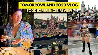 Tomorrowland 2023 Vlog - W1 - ALL food experiences review - Having dinner at the MAINSTAGE and more!