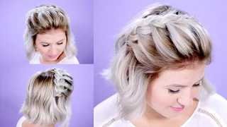 How To French Braid Short Hair Tutorial | Milabu