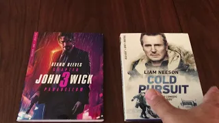 Keanu Reeves in JOHN WICK CHAPTER 3 & Liam Neeson in COLD PURSUIT (2019) Lionsgate Blu-ray unboxing