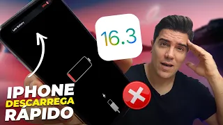 Seu iPHONE DESCARREGA RÁPIDO?!⚡DESATIVE ISSO AGORA⚡iOS 16 dicas de Bateria