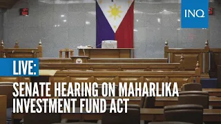 Senate hearing on Maharlika Investment Fund Act