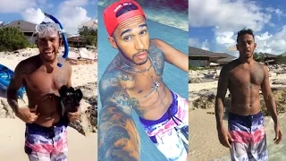 Swam 800 Meters & Saw A Shark!! | Lewis Hamilton Snapchat Vlog