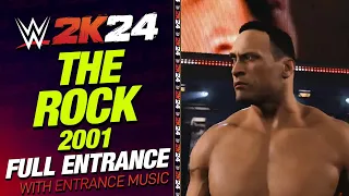 THE ROCK 01 WWE 2K24 ENTRANCE - #WWE2K24 THE ROCK 01 ENTRANCE WITH THEME