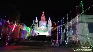 Bernathet church | Mangalakuntu | Festival night mode |