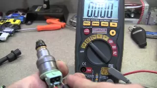 Using a Multimeter to Test Fuel Injector Using Resistance (Ohms)
