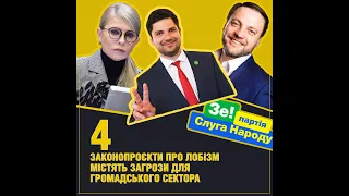 4 законопроєкти про лобізм містять загрози для громадського сектора