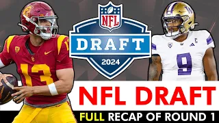 2024 NFL Draft Round 1 Recap: FULL Breakdown & Analysis Of Every Pick In The 1st Round