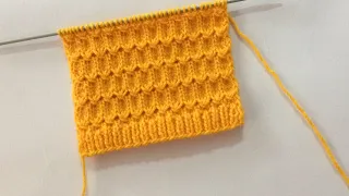 New Easy Knitting Stitch Pattern For Sweater/Cardigan