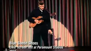 Elvis Presley blue suede shoes screen test