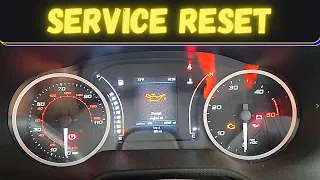 IVECO Daily Oil Light Flashing Service Reset procedure how to reset yourself via dash 2019 on