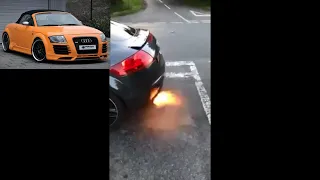 Audi TT  2.0T - 3.2 v6 - Exhaust Flames | Acceleration  **COMPILATION
