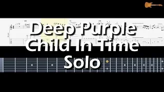 Deep Purple Child In Time Solo (Normal Speed & Slow Speed) With Downloadable Tab And Backing Track