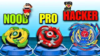 NOOB VS PRO VS HACKER IN SPINNER MERGE | SHINCHAN and CHOP | IamBolt Gaming