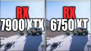 RX 7900 XTX vs RX 6750 XT Benchmark Tests - Tested 20 Games