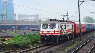 Parallel Action With WAP-5 Hauled 12925 Paschim Express!!!!